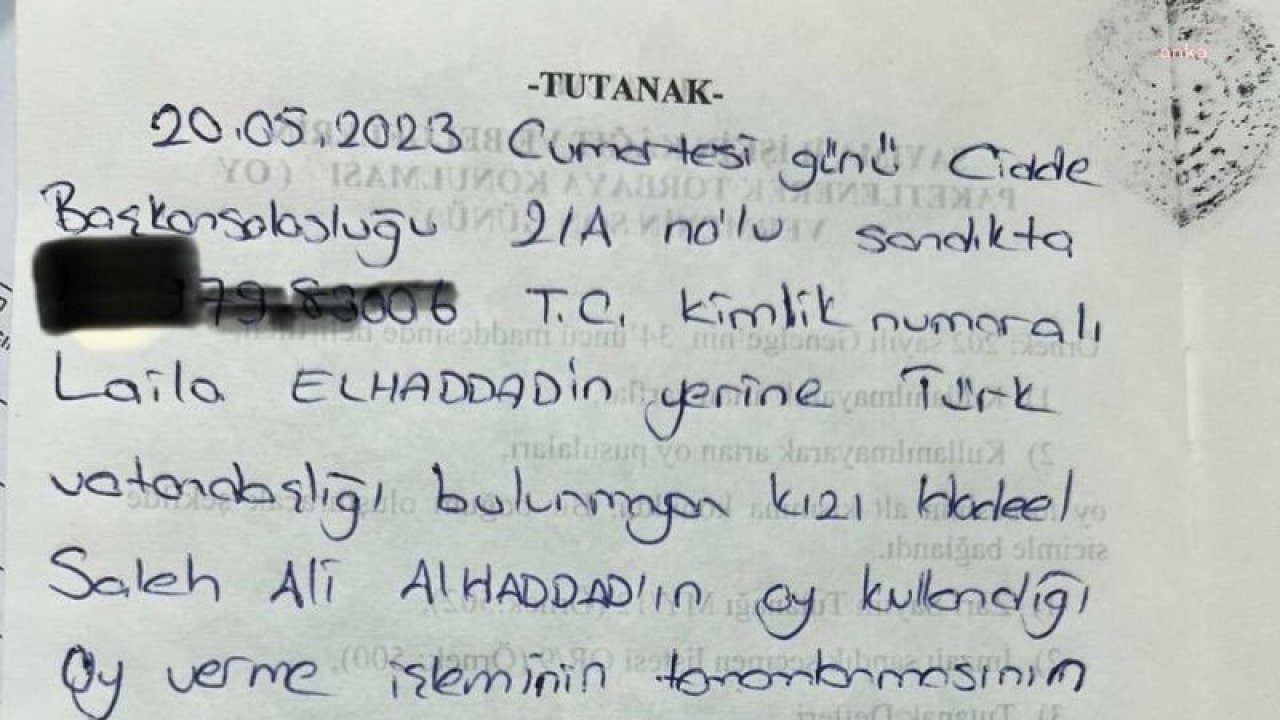 SUUDİ ARABİSTAN’DA TÜRK VATANDAŞI OLMAYAN BİR KADIN, ANNESİNİN YERİNE OY KULLANDI. SAVCILIĞA SUÇ DUYURUSUNDA BULUNULDU