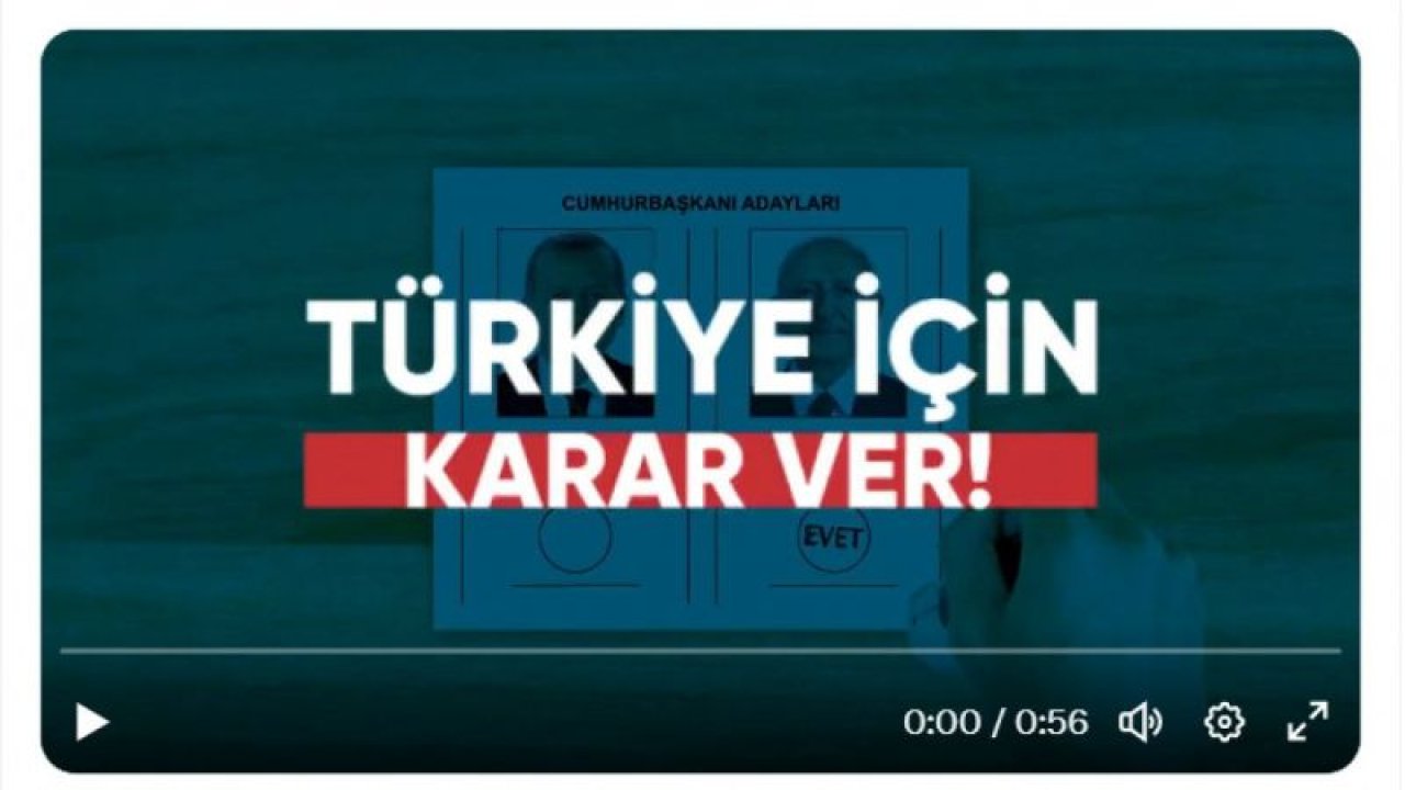 SAADET PARTİSİ’NDEN YENİ KAMPANYA VİDEOSU… KARAMOLLAOĞLU: “UNUTMA! BOP EŞ BAŞKANI KİMDİ? TÜRKİYE İÇİN KARAR VER”