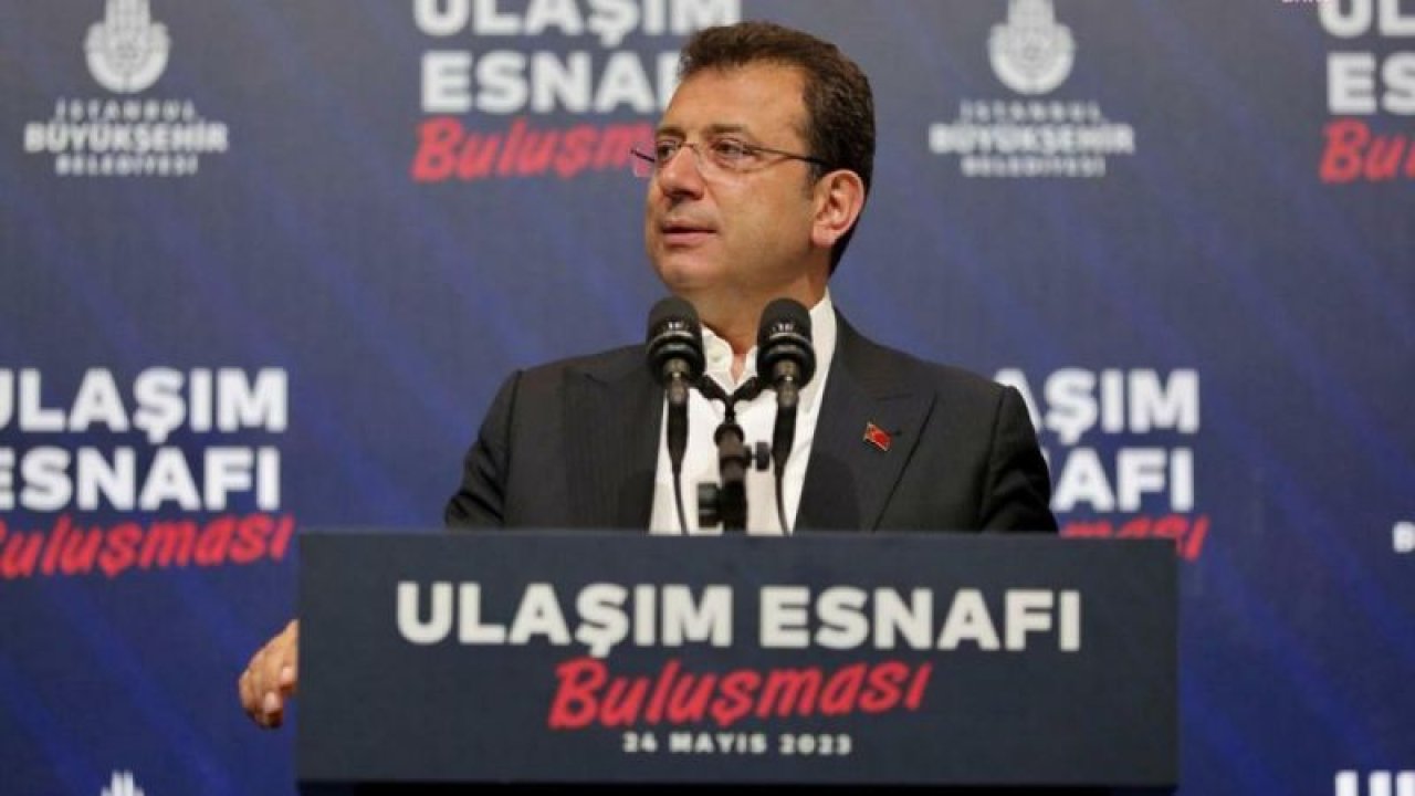 İMAMOĞLU: TOPLU ULAŞIM ARAÇLARINDA KULLANILAN AKARYAKITTA VERGİYİ YÜZDE 1’E İNDİRECEĞİZ. BÖYLECE ESNAFIMIZ, YILLIK 60 MİLYAR LİRALIK BİR YÜKTEN KURTULACAK”