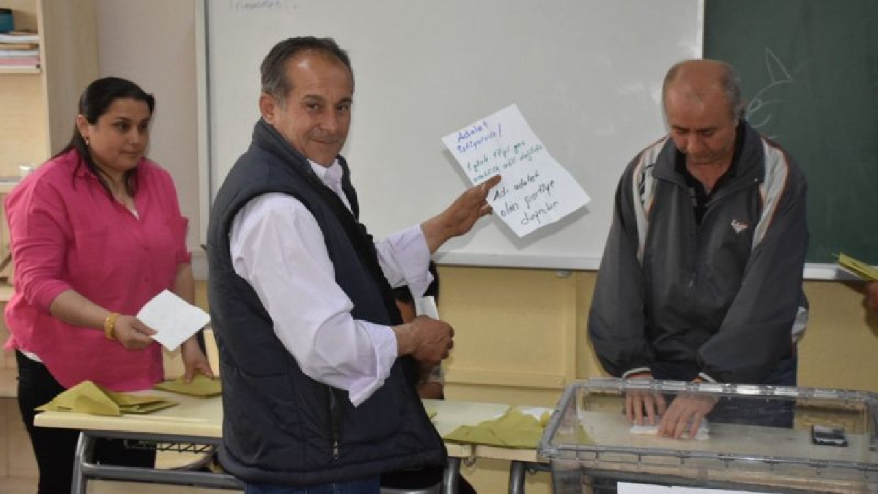 AYDIN’DA OY ZARFINDAN “ADALET İSTİYORUZ” NOTU ÇIKTI