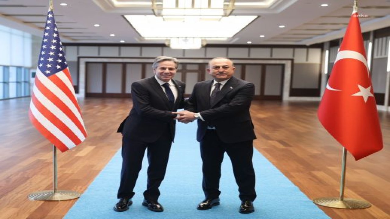 DIŞİŞLERİ BAKANI ÇAVUŞOĞLU, ABD DIŞİŞLERİ BAKANI BLINKEN İLE GÖRÜŞTÜ