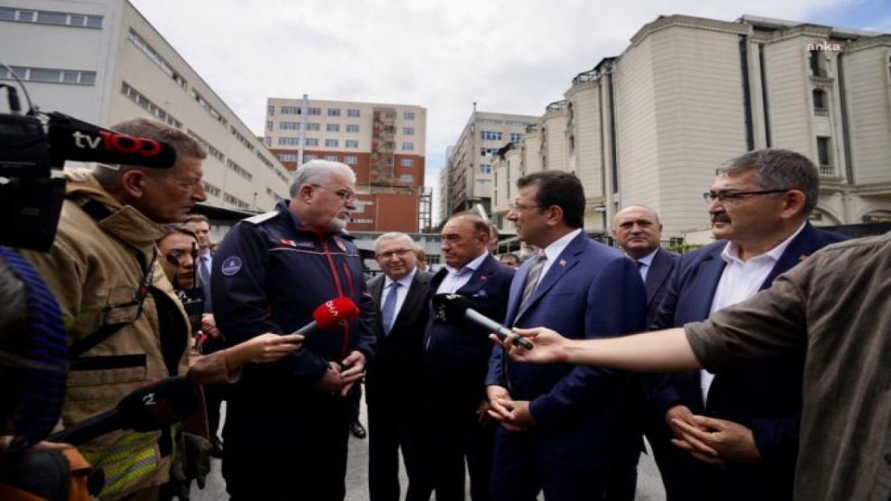 İMAMOĞLU, İKİTELLİ ORGANİZE SANAYİ BÖLGESİ’NDEKİ YANGIN ALANINI İNCELEDİ: “CAN KAYBI OLMAMASI SEVİNDİRİ. YANGININ ÇOK YAKIN MESAFEDEKİ TESİSLERE SIÇRAMADAN SÖNDÜRÜLMESİ KIYMETLİ”