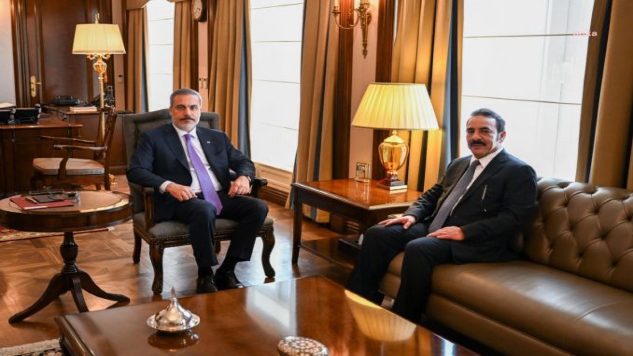 DIŞİŞLERİ BAKANI HAKAN FİDAN, KATAR’IN ANKARA BÜYÜKELÇİSİ AL THANİ’Yİ KABUL ETTİ