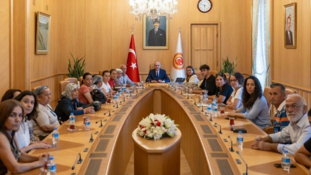 AKBELEN KÖYLÜLERİ, TBMM BAŞKANVEKİLİ BİÇER KARACA İLE BİRLİKTE, MECLİS BAŞKANI KURTULMUŞ İLE GÖRÜŞTÜ: “BİZ BÖLGEDEKİ KÖYLÜLERİZ, ÜRETENLERİZ; AMA MARJİNAL DEĞİLİZ”