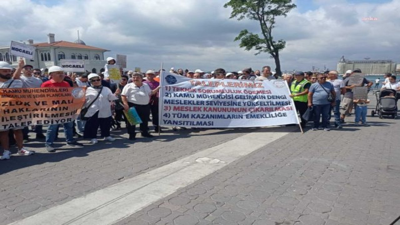 KAMU MÜHENDİSLERİNDEN İSTANBUL’DA EYLEM: “MESLEKİ GELİŞİMİN DÜZENLENEBİLMESİ İÇİN BİR ‘MÜHENDİSLİK MESLEK KANUNU’ TALEP EDİYORUZ”