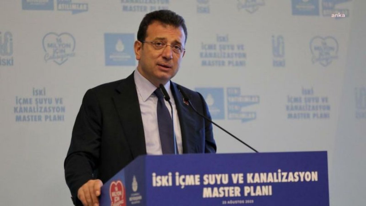 EKREM İMAMOĞLU: MELEN BARAJI’NA CUMHURBAŞKANI’NDAN DAHA FAZLA ÜZÜLDÜM. 2053 PLANLAMAMIZDA KANAL İSTANBUL BELASI YOK