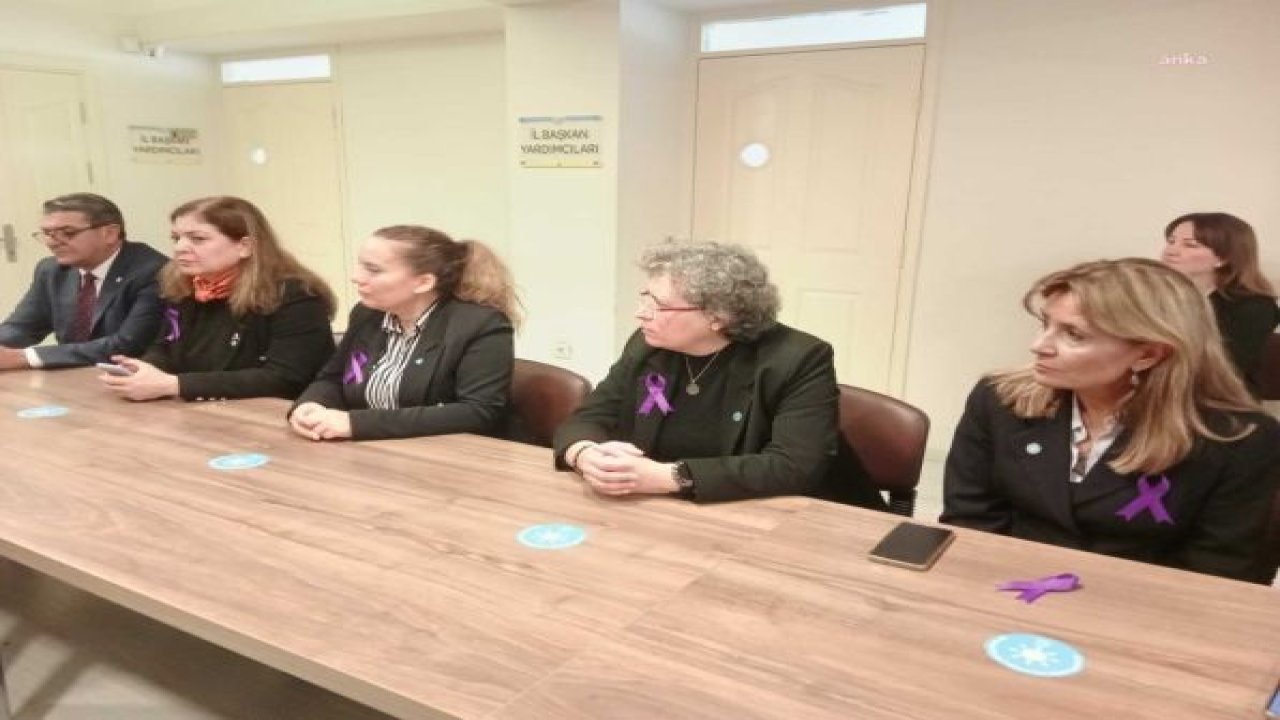 İYİ PARTİ İZMİR İL BAŞKANLIĞI’NDA “25 KASIM KADINA YÖNELİK ŞİDDETLE MÜCADELE GÜNÜ” AÇIKLAMASI… “MEDENİ HAKLARIMIZ DAHİ TEHLİKE ALTINDADIR”