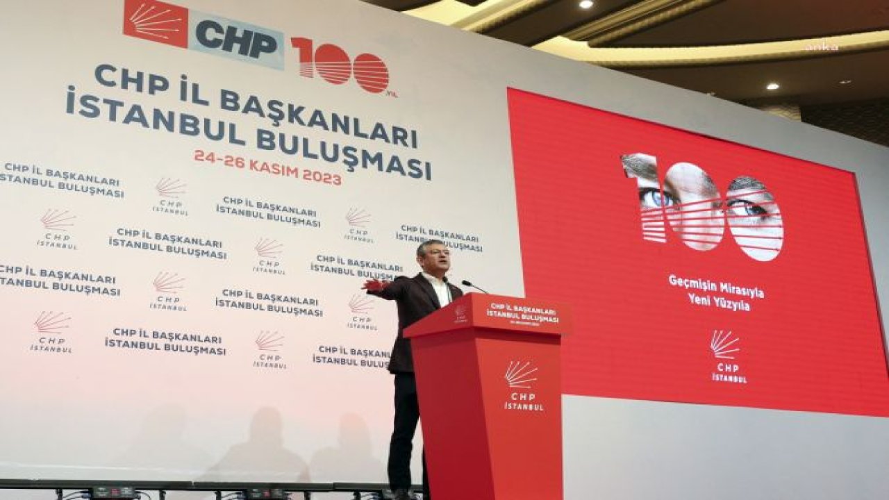 ÖZGÜR ÖZEL’DEN CHP İL BAŞKANLARINA: “100’ÜNCÜ YILDA ÜYE KAMPANYASI BAŞLATIYORUZ. GÖNLÜNDE ATATÜRK OLAN, GÜÇLÜ BİR TÜRKİYE İÇİN GÜÇLÜ BİR CHP’DE OLMAK İSTEYENLERİN GÖZÜNDEKİ IŞIĞI GÖRÜN, ONLARI BABA EVİNE GETİRİN”