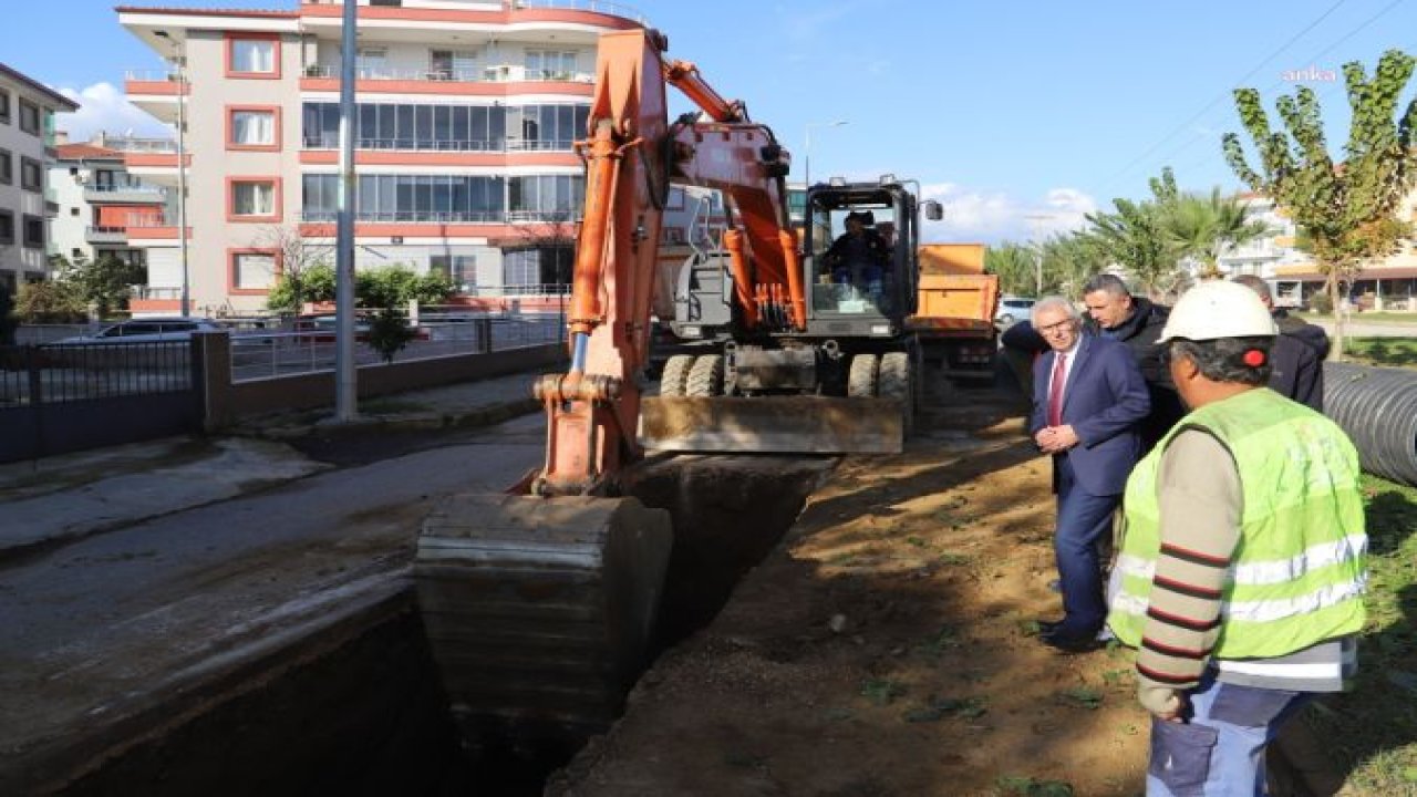 İZSU’DAN ÖDEMİŞ’E DEV YAĞMUR SUYU HATTI YATIRIMI