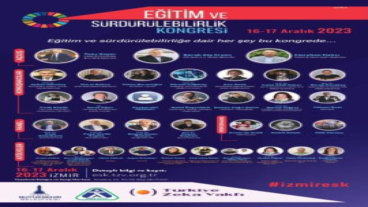 İZMİR’DE EĞİTİM VE SÜRDÜRÜLEBİLİRLİK KONGRESİ