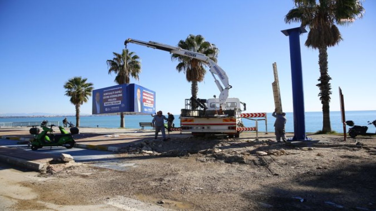ANTALYA BÜYÜKŞEHİR’İN 2.ETAP KONYAALTI SAHİL PROJESİ’NDE ÇALIŞMALAR SÜRÜYOR