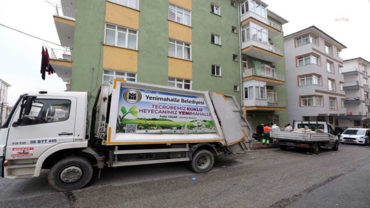 YENİMAHALLE’DEKİ ÇÖP EVDEN 20 BİN TL ÇIKTI