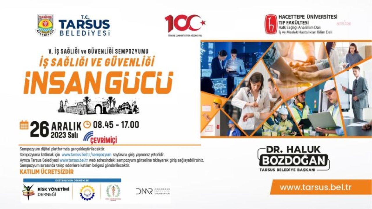 TARSUS BELEDİYESİ, 5. İŞ SAĞLIĞI VE GÜVENLİĞİ SEMPOZYUMU DÜZENLİYOR