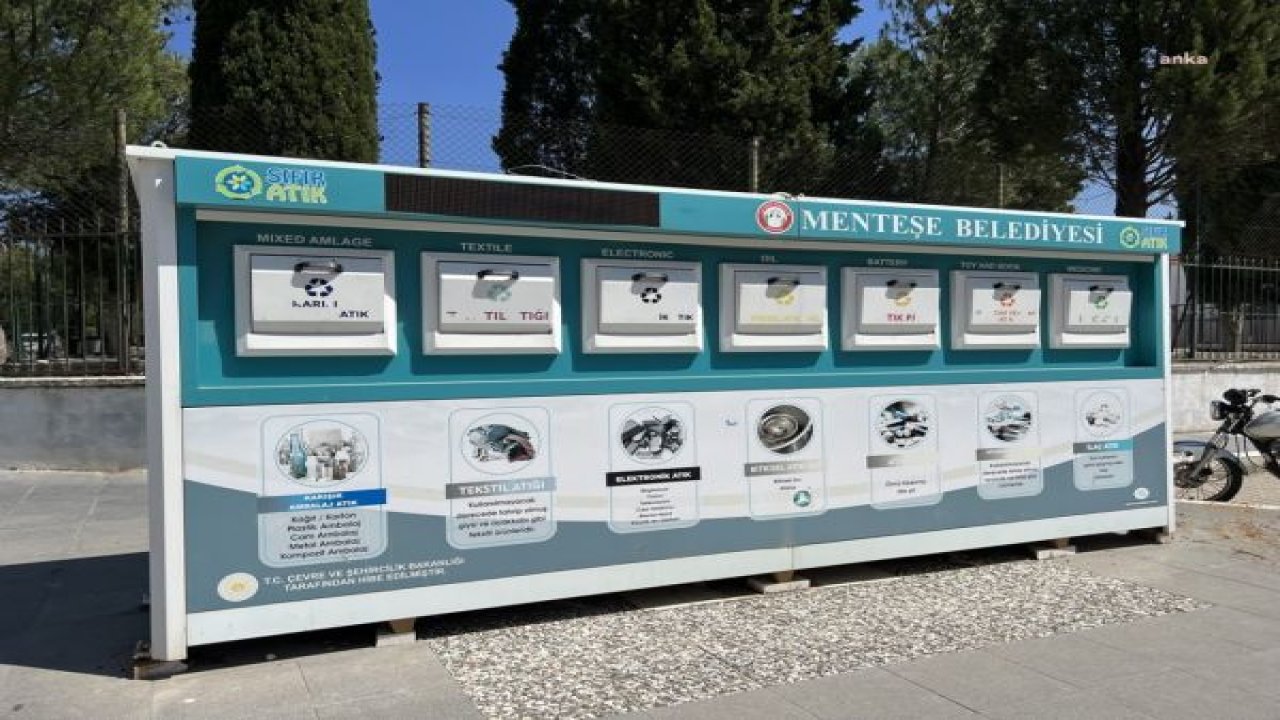 MENTEŞE BELEDİYESİ ATIKLARI GERİ DÖNÜŞTÜRÜYOR