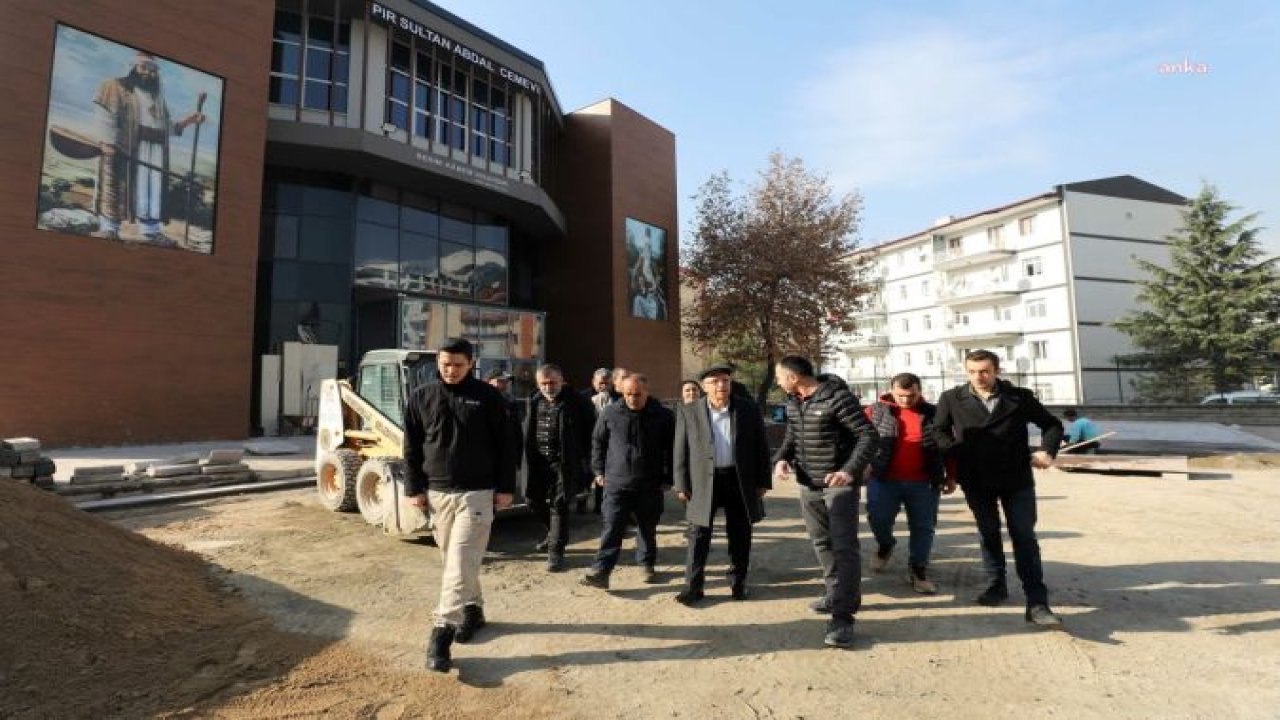 YENİMAHALLE BELEDİYE BAŞKANI YAŞAR, CAMİ VE CEMEVİ İNŞAATLARINI DENETLEDİ