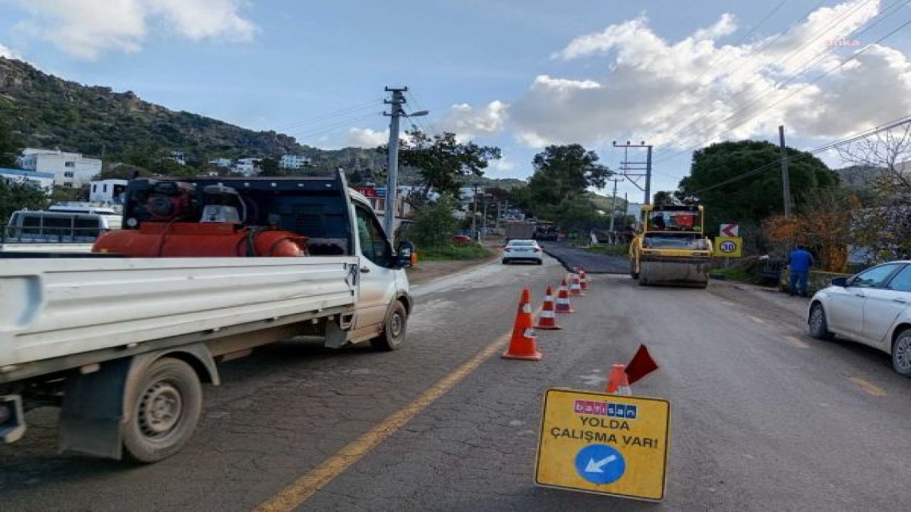 MUĞLA BÜYÜKŞEHİR’DEN BODRUM’DA 18 KİLOMETRE SICAK ASFALT YAPILDI