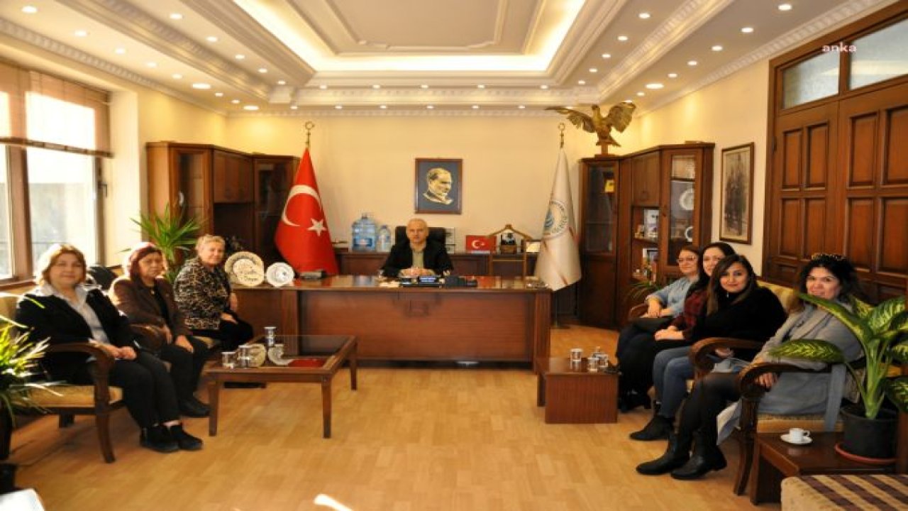 ÇİNELİ KADINLARDAN BELEDİYE BAŞKANI KIVRAK’A TEBRİK ZİYARETİ
