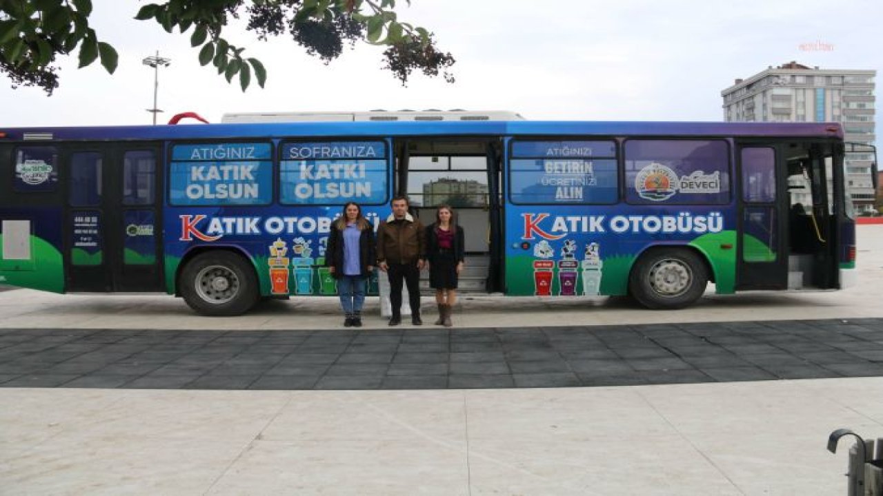 ATAKUM BELEDİYESİ’NDEN KATIK OTOBÜSÜ İLE GERİ DÖNÜŞÜM ATIĞI