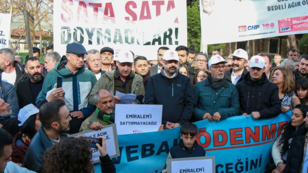 CHP İZMİR İL ÖRGÜTÜ, AKP’Lİ MENEMEN BELEDİYESİ TARAFINDAN SATIŞA ÇIKARILAN