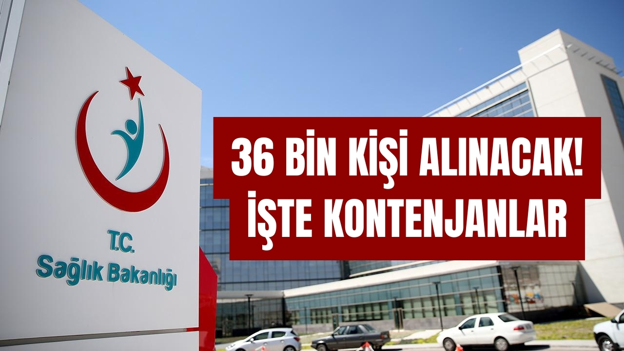 Sağlık Bakanlığı 36 Bin Personel Alımı Kontenjanları Belli Oldu